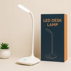 NAIRO Rechargeable LED Table Lamp for Study Touch Control Foldable Dimmable Table Lamp (10 cm, Multicolor)