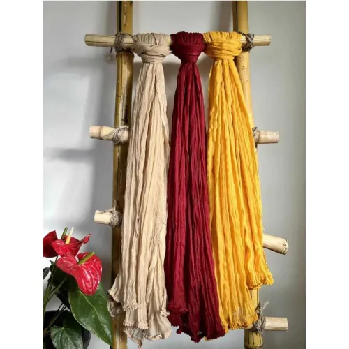 Image of Nakoda Creation Cotton Blend Solid Women Dupatta