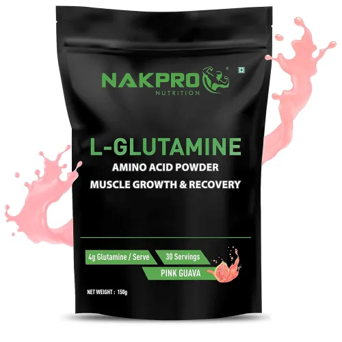 Image of Nakpro L-Glutamine Powder Pink Guava 150g
