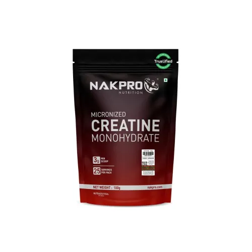 Image of NAKPRO NUTRITION Micronised Creatine Monohydrate 100g