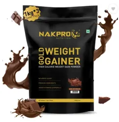 Nakpro WeightGainer High Protein & Calorie Powder 3 kg,