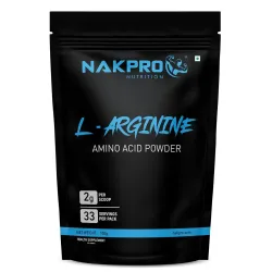 NAKPRO NUTRITION L-Arginine | 100g, Blueberry | 2g L-Arginine, 1.8kcal Energy | Pre Workout Amino Acid