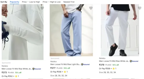 Image of Nalaka Mens Jeans Upto 75% Off