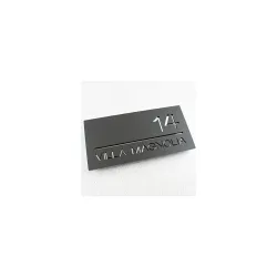 Name plate for home entrance | Name plate | Acrylic Laser Cut House | Door name plates | Name Plate For Home, Office & Outdoor Entrance | 15X30 cm | Black | Pack of 1