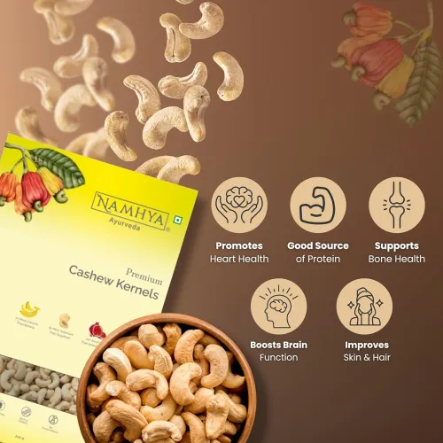 Image of Namhya Cashew Kernels | Protein Rich, Boosts Energy & Heart Health | 500g