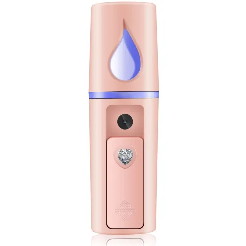 Image of Nano Facial Mister Portable Mist Sprayer With Mirror Mini Cool Mist Spray For Skin Care & Facial Body Moisturized & Eyel