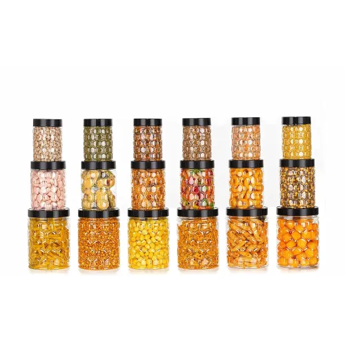 Image of NARIYA Plastic Pet Storage Jar and Container, Set of 18 