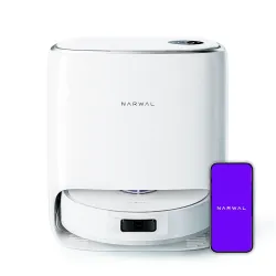 NARWAL Freo X Ultra Robot Vacuum & Mop Combo, 8200Pa Suction, Auto Mop Drying/Washing, Zero-Tangling, DirtSense™, Mainte