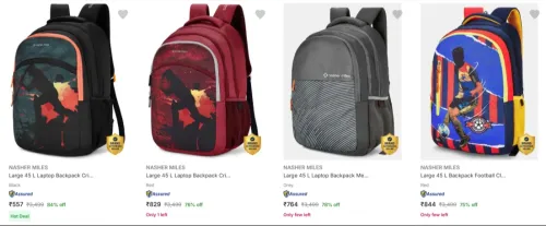 Image of Nasher Miles Backpacks upto 84% Discount