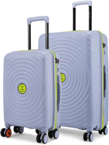 Image of Nasher Miles Grey Green Luggage (SO2)