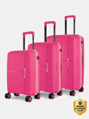 Image of NASHER MILES Hard Body Set of 3 Luggage