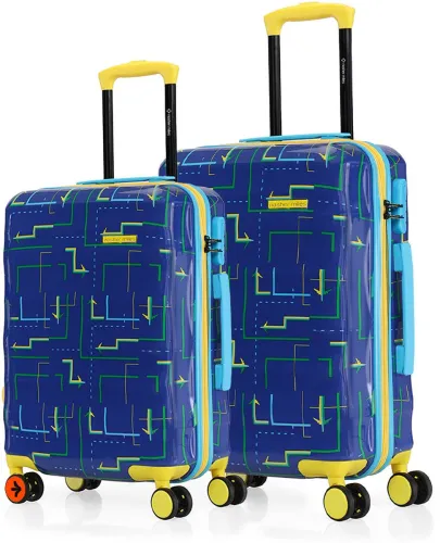 Image of NASHER MILES  Hard Body Set of 2 Luggage 8 Wheels 