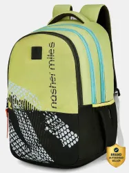 NASHER MILES Large 45 L Laptop Backpack Kinetics | 3 Compartments | Rain Cover