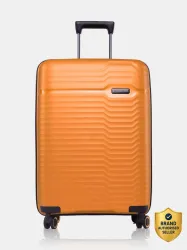 NASHER MILES Large Check-in Suitcase (75 cm) 4 Wheels - Hard-sided Polypropylene Check-In Luggage Orange 28 inch |75cm Trolley bag - Orange