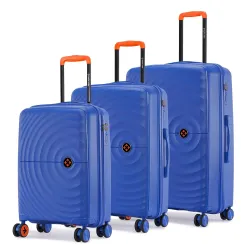 Nasher Miles Polypropylene Spinner Seattle Hard-Sided Luggage Set of 3 