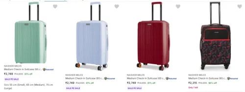 Image of Nasher Miles Luggage upto 70% discount 