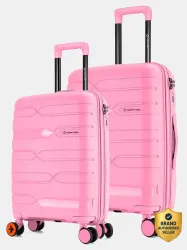 NASHER MILES Paris Polypropylene Hard-Sided Trolley Bags 55 & 65 cm for Travel
