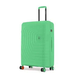 Nasher Miles Polypropylene Boston 8 Spinner Wheel Check-in Luggage Summer Green 24 Inch 65Cm