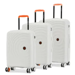 Nasher Miles Polypropylene Spinner Seattle Luggage Set of 3 (55cm, 65cm & 75cm )