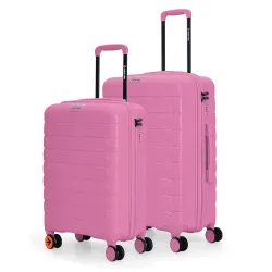 Nasher Miles Set of 2 Pink Trolley Bags (55 & 65)