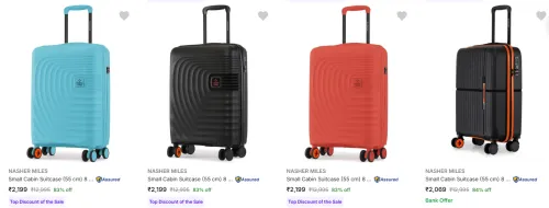 Image of Nasher Miles Small Suitcases upto 84% Discount