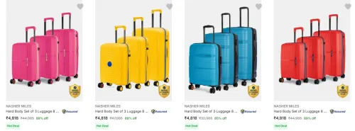 Image of Nasher Miles Suitcases (PO3)upto 89% Discount