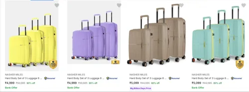 Image of NASHER MILES Suitcases (PO3) upto 90% Discount