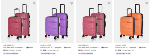 Image of Nasher Miles Suitcases (SO2) upto 88% Discount