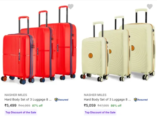 Image of Nasher Miles Suitcases (SO2) upto 89% Discount