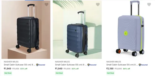Image of Nasher Miles Suitcases upto 84% Discount
