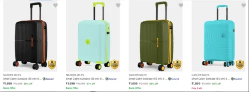 Image of Nasher Miles Suitcases upto 87% Discount