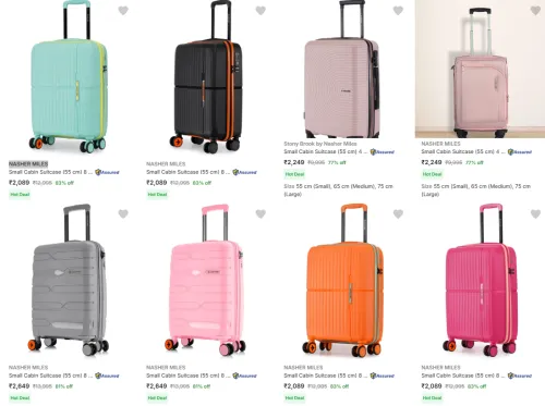 Image of NASHER MILES Trolly Bags upto 83% Discount ( S ) 