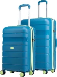 Nasher Miles Stony Brook Luggage Set of 2 (55 & 65 cm, Teal) 