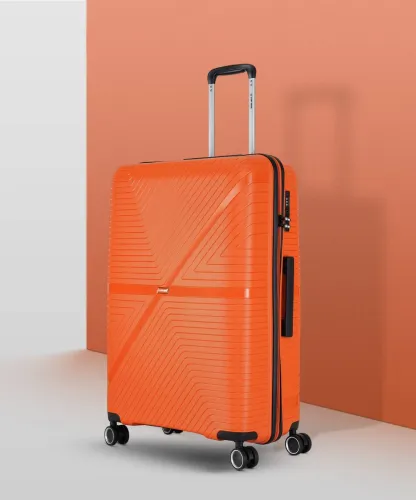 Image of Nasher Miles Stony Brook 75cm Large Orange Suitcase