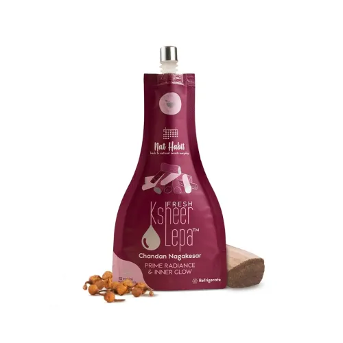 Image of Nat Habit Chandan Nagakesar Face Pack – Red & White Sandalwood Glow Mask (40g)