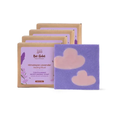 Image of Nat Habit Cold Processed Himalayan Lavender Soap 