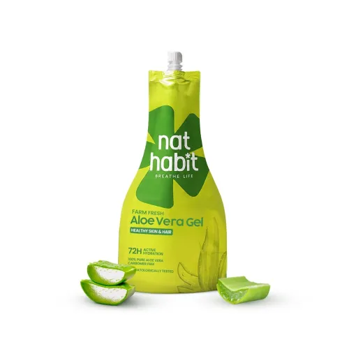 Image of Nat Habit Pure Aloe Vera Face Gel For Healthy Skin & Hair