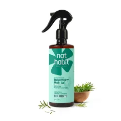 Nat Habit Rosemary Hair Spray For Hair Fall Control | With 100% Pure Rosmarinic Actives | Rosemary Water Spray For Hair