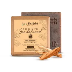 Nat Habit Sandalwood De-Tan |Body Tan Removal Soap for Women & Men, 125G