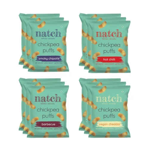 Image of Natch Chickpea Puffs Variety Pack (20g x 12)
