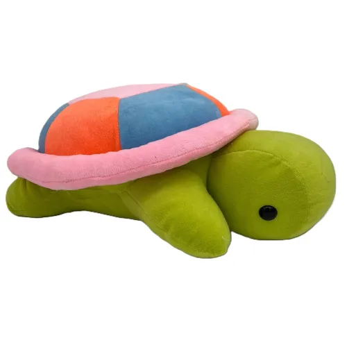 Image of NATKHAT Turtle Plush Toy - Colorful Stuffed Animal for Kids, Multicolor