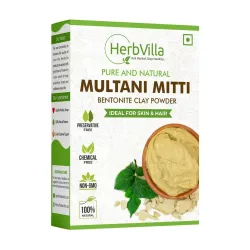 Natural Multani Mitti Powder for Face Pack (200 Grams) Fullers Earth, Bentonite Clay