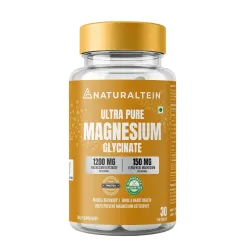 Naturaltein Magnesium Glycinate 1200mg (150mg Elemental), 30 Tablets