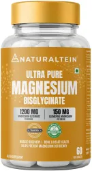 NATURALTEIN Magnesium glycinate 1200mg Sleep, Brain, Muscle & Heart Support (60 Tablets)