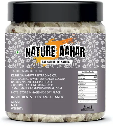Image of Nature Aahar Dried Amla Candy (400 g) 