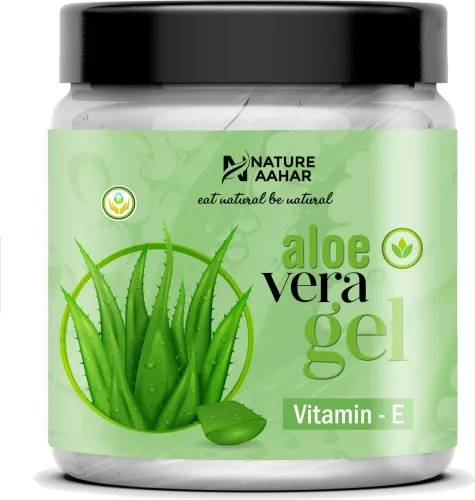 Image of Nature Aahar Pure Aloe Vera Gel Soothing Hydration, 800 g