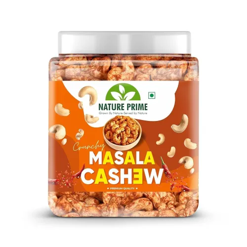 Image of Nature Prime Masala Kaju 1kg | Spicy Seasoned Cashew Nuts