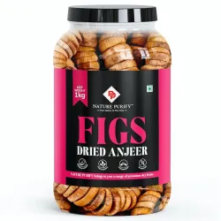 Nature Purify Dried Figs | 1 kg | Dried Anjeer | Rich Source Of Fiber | Low in Fat | Healthy Snack | Ideal for Festive G