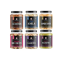 Nature Purify Dry fruits Combo 1.5 kg (Almond, Cashew, Apricot, Green Raisins, Amla & Mixed Nut)