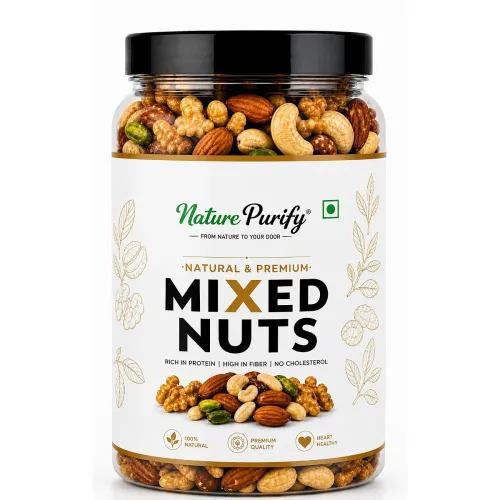 Image of Nature Purify Premium Mix Dry Fruits 1kg | Almonds, Cashews, Kishmish